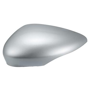 Imagem de X AUTOHAUX Tampa de espelho retrovisor lateral do carro lado esquerdo prateado para Ford Fiesta MK7 2008 2009 2010 2011 2012 2013 2014 2015 2016 2017