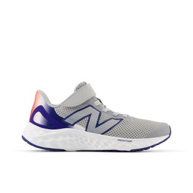 Imagem de New Balance Tênis de corrida unissex infantil Fresh Foam Arishi V4 elástico com alça superior, Raincloud/Inkwell/True Red, 3 Little Kid