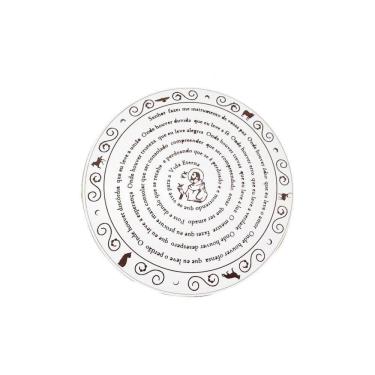 Imagem de Mandala Oração De São Francisco Em Branco Mdf 30 Cm