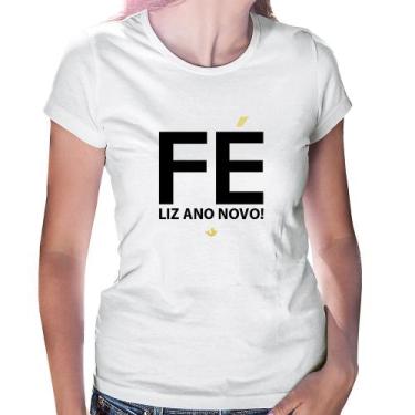 Imagem de Baby Look Fé liz ano novo! - Foca na Moda, Branco, P