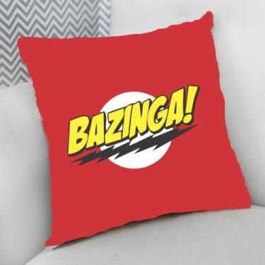 Imagem de Almofada Decorativa Cheia c/ Zíper 25x25 Personalizado Criativo Bazing