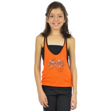 Imagem de Blusa Paetê Infantil Fenomenal (sem elasticidade), Laranja, 12