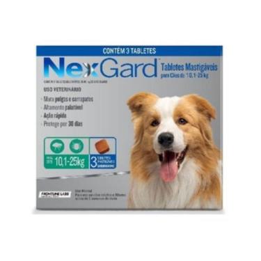 Imagem de Nexgard Antipulgas Cães 10-25kg Combo 3 Comprimidos - Merial
