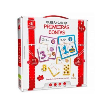 Imagem de Jogo Quebra Cabeça Primeiras Contas - Ref 2242 - Brincadeira de Crianç
