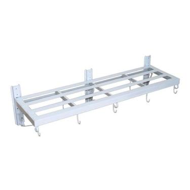 Imagem de Paneleiro Suporte Para Panelas Aço Carbono N02 Grande Branco - Ouro Mi
