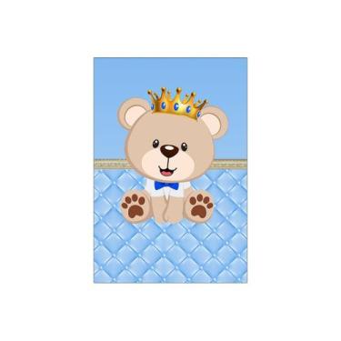 Imagem de Painel De Festa Vertical 1,50 x 2,20 - Ursinho Príncipe Azul 066 - Via