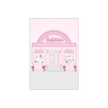 Imagem de Painel De Festa Vertical 1,50 x 2,20 - Confeitaria Rosa 017 - Via Core