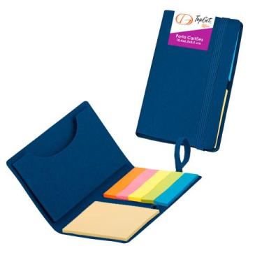 Imagem de Porta Cartões com Blocos Adesivados e Anotações 10x6cm Hilo TopGet , A