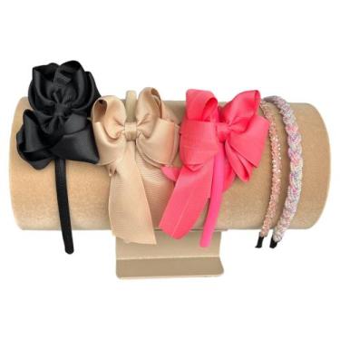 Imagem de Suporte Expositor Para Tiara 30cm x 14cm Diâmetro - Organizador em Vel