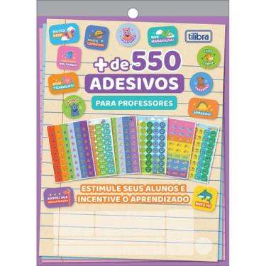 Imagem de Bloco de Adesivos Decorados Para Professores e Pais 550 Adesivos Diver