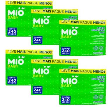 Imagem de Kit 6 Lenço Umedecido Mió Baby 240 Unidades