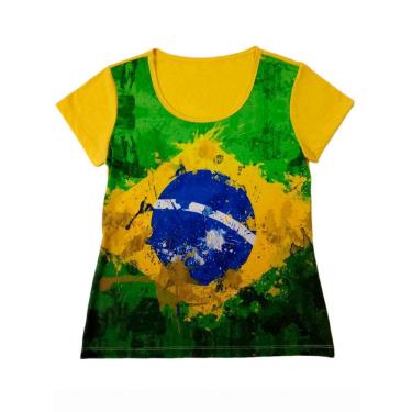 Imagem de Camiseta Adulta Feminina Brasil
