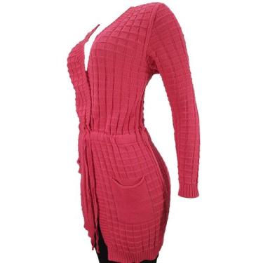 Imagem de Sobretudo Feminino Links Bolso - Katlen Tricot, Pink, Único