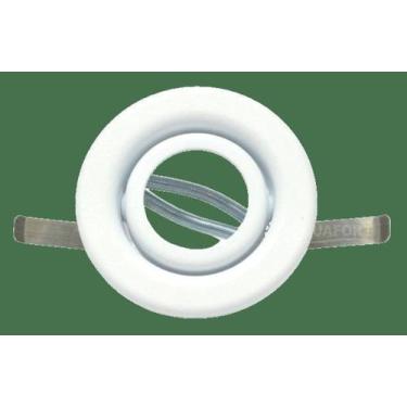 Imagem de Spot Embutir Redondo Mini Dicroica MV 35W GU10 Branco Fosco Face Reta 