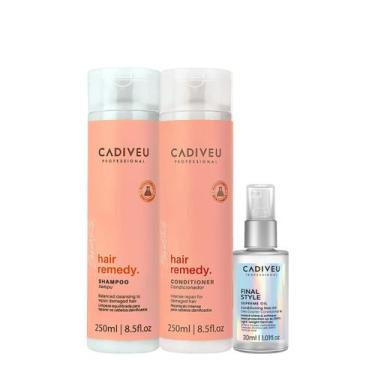 Imagem de Kit Cadiveu Professional Hair Remedy Duo e Final Style (3 produtos)