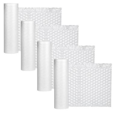 Imagem de Kit com 4 Refil Bobina Bolha de Ar Colmeia 40cm x 300mt - BH Imports