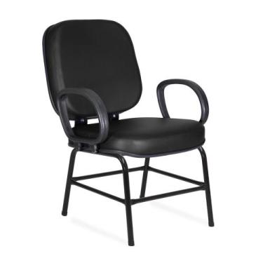Imagem de Cadeira Obeso Torino Plus Size Fixa - Flex Cadeiras, Preto