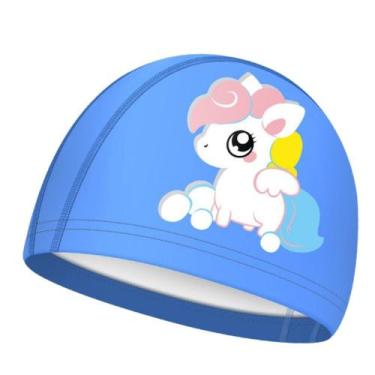 Imagem de Touca De Natação Adulto e Infantil Profissional - Hero Band, Poney azu