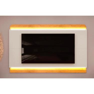 Imagem de Painel Home Para Tv Até 75 Polegadas Nadine Com Led 219x136cm Bali-cedro - Dj Móveis