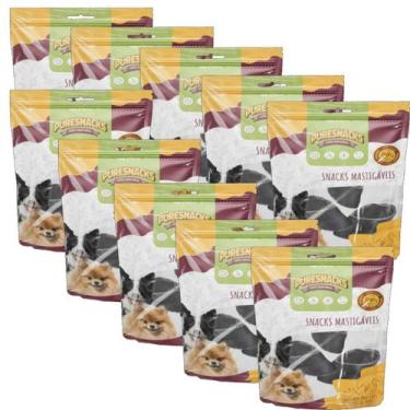 Imagem de Petisco Snack Natural Casco Bovino Puresnacks Alimento 30un