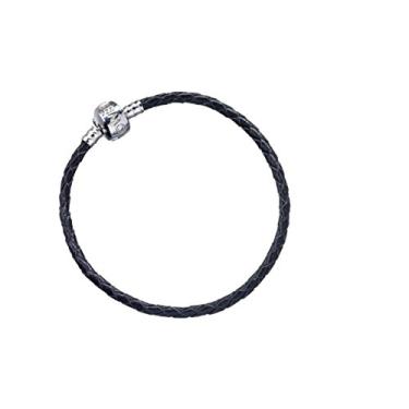 Imagem de Pulseira de couro Harry Potter JewelryBlack oficial para pingentes Harry Potter Slider Disponível em 4 tamanhos (18 centímetros)