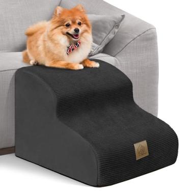 Imagem de MESTUEL Escadas para Cães para Cães Pequenos E Gatos, Escadas para Cães de 2 Níveis para Sofás, Rampas para Cães para Cães Pequenos E Idosos com Pernas Curtas, Escadas para Animais de Estimação com Fu