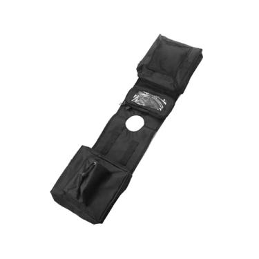 Imagem de Partuto Pacote com 1 alforje, quadriciclo, 4 rodas, bolsa de carga UTV para tanque de gasolina para motocicleta Polaris Sportsman 450 570 850 XP 1000 preta 600D Oxford de substituição