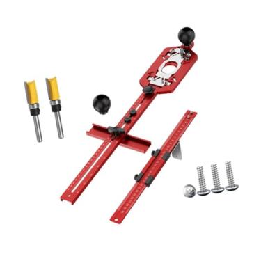 Imagem de Generic Roteador Fresagem Ranhura Suporte Marcenaria Guia Roteador Máquina de Aparar Multifuncional Flip Board Gabinete Hardware Jig, Conjunto Completo de 3 Tipos