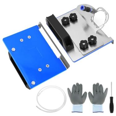 Imagem de QWORK Suporte de chanfro de esmerilhadeira angular de 45° para azulejos de precisão para rebarbadoras de 100 tipos