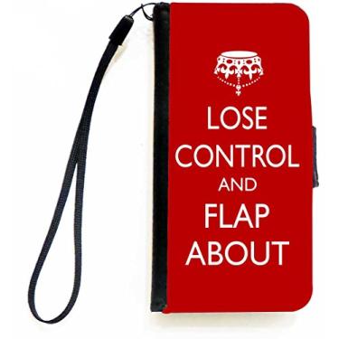 Imagem de Rikki Knight Perca controle e aba sobre a capa carteira flip cor vermelha SM com aba magnética para Apple iPhone 5c