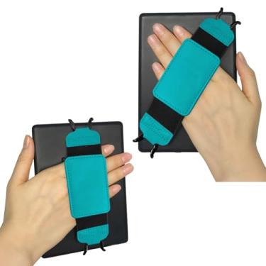 Imagem de Gowjaw Alça de mão segura para Kindle e tablets de 6 a 7 polegadas, alça para tablet eReaders Fire - Kobo/Voyaga/Lenovo/Sony Kindle E-Book Tablet (azul lago)