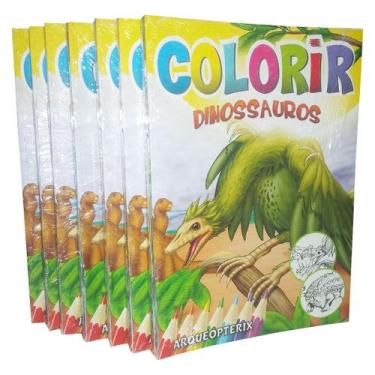 Imagem de Coleção Dinossauros Livros Para Pintar Infantil Atacado - Bicho Espert