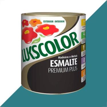 Imagem de Tinta esmalte lukscolor alto brilho 900ml azul celeste