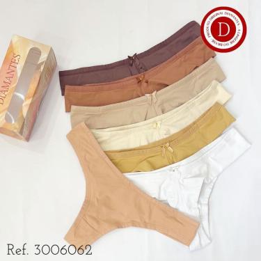 Imagem de Kit 7 Calcinhas Fio Diamantes Lingerie