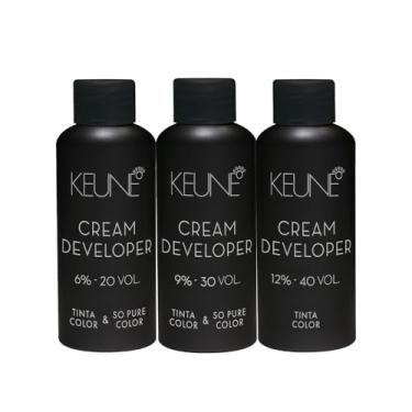 Imagem de Kit Keune Tinta Color & So Pure Color 6% 20V + 9% 30V + 12% 40V 60ml (3 produtos)