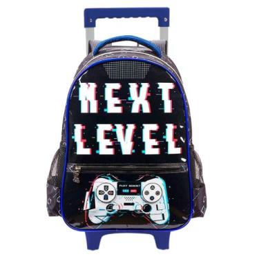 Imagem de Mochila De Rodinhas Escolar Infantil Next Level Vídeo Game - Denlex, P