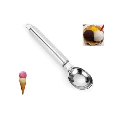 Imagem de Colher para Sorvete em Aço Inoxidável Pegador Profissional 20 cm