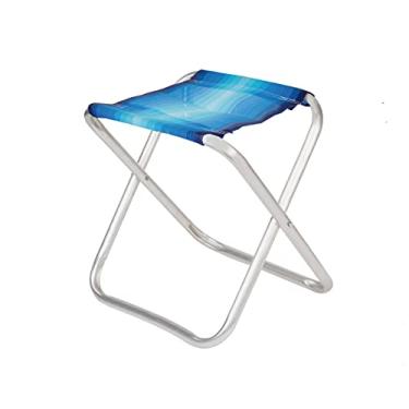 Imagem de Banqueta Alumínio Banquinho Dobrável Praia Camping Jardim Pesca - 2120 Mor