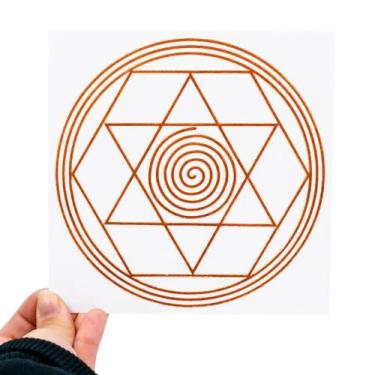 Imagem de Placa Grafico Desembaraçador PVC 15x15cm - Radionica Radiestesia Para 