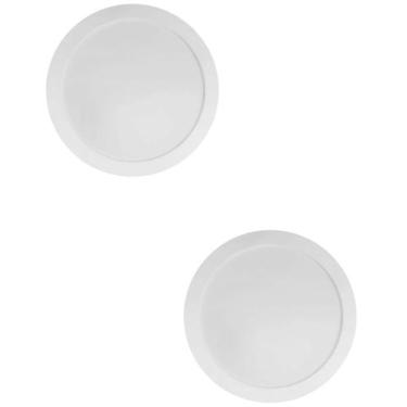 Imagem de 2 Plafon LED Ourolux 24W Branca Quente Embutir