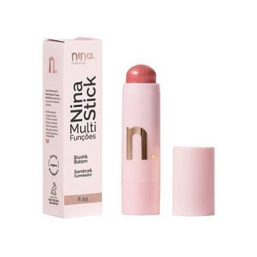 Imagem de Nina Makeup Stick Face Peach Glow 1 - Blush Multifuncional