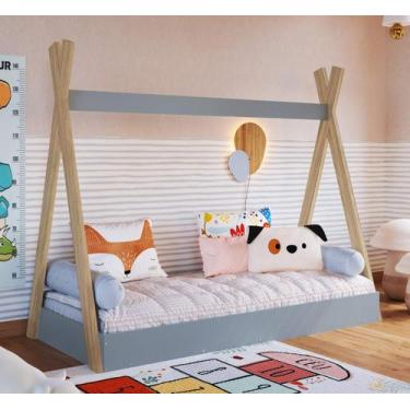 Imagem de Cama de Solteiro Infantil Cabana CCM003 Sem Colchão Linha Infanto Comp