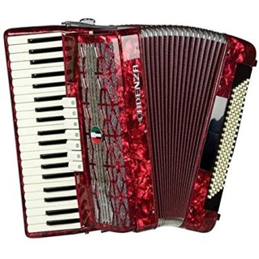 Imagem de Acordeon 120 Baixos Vermelha Cadenza