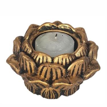 Imagem de Incensário vareta e castiçal flor de lótus grande com base. - Shop Eve