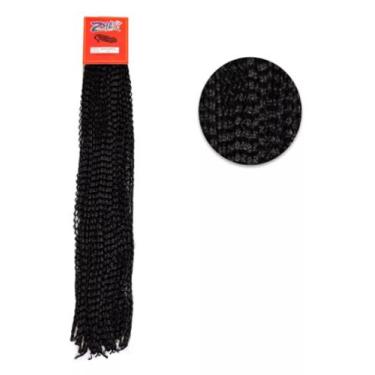 Imagem de Cabelo Miojinho Micro Zizi Preto 80 Gramas - Gm Hair