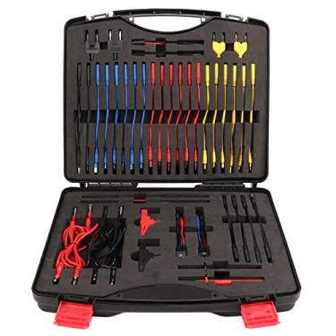 Imagem de GRCFUMO 92Pcs Kit de cabos de teste de multímetro, conjunto de sonda de testador de relé elétrico multifuncional, conjunto de cabos de teste automotivo de circuito elétrico para