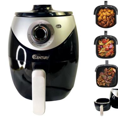 Imagem de Fritadeira Elétrica Sem Óleo Antiaderente Air Fryer Preto 127V e 220V 3,8 Litros