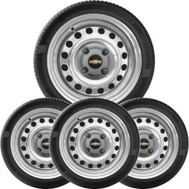 Imagem de 4Un Calota Centro Roda Ipanema Kadett Grafite Com Logo