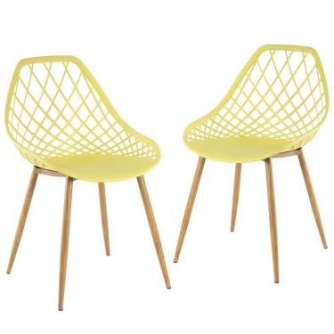 Imagem de Kit 2 Cadeiras Clarice Cleo Amarelo