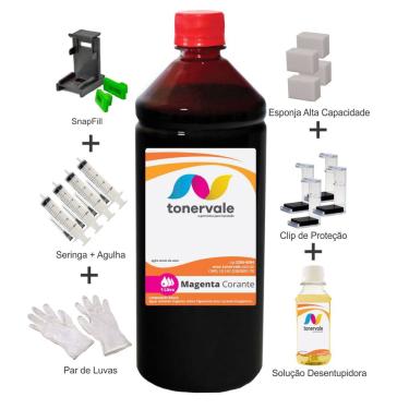 Imagem de Tinta Para Canon MG3020 CL-246 Magenta 1 Litro Linha Platinum